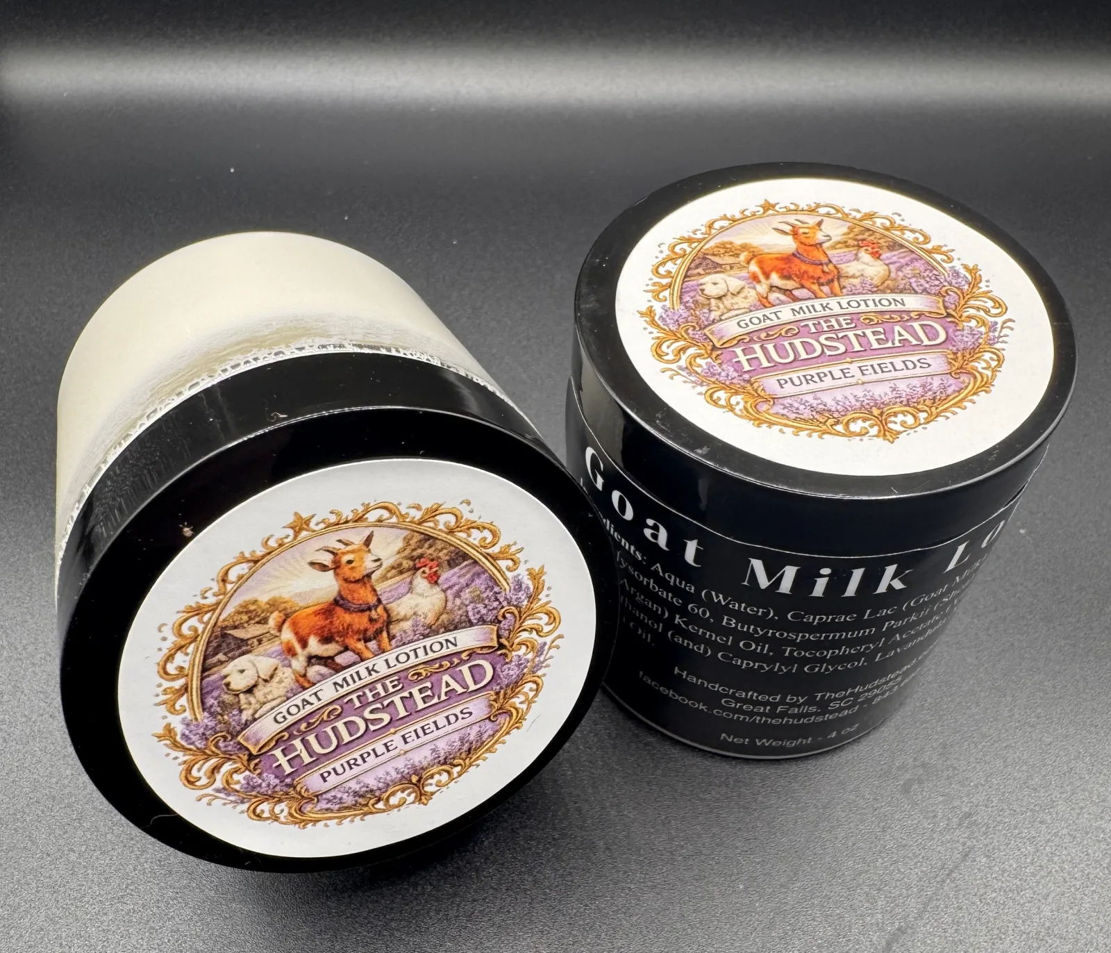 Goat Milk + Argan Body Lotion — purple fields