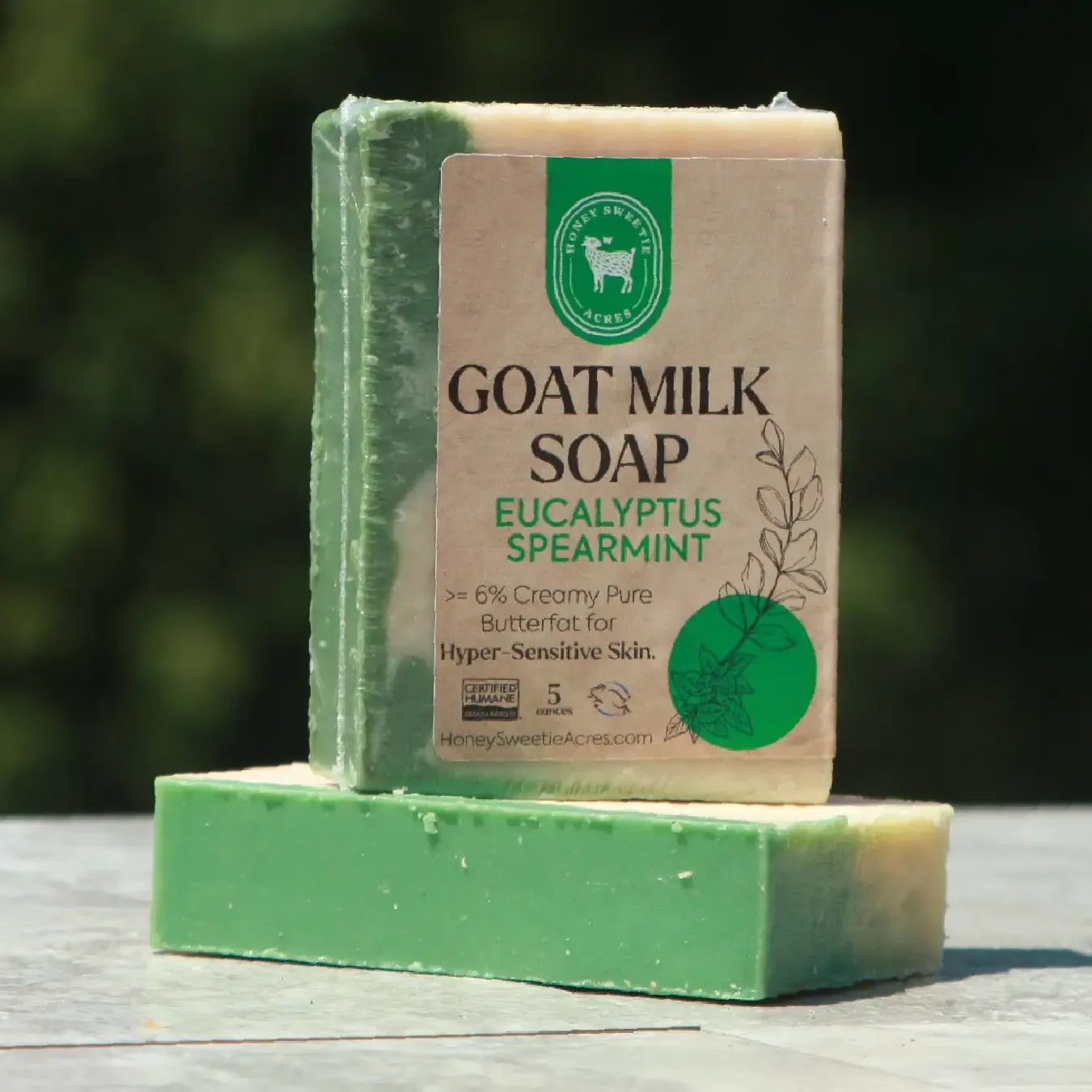 Eucalyptus Spearmint — handcrafted goat milk skin care from The Hudstead in Great Falls, SC