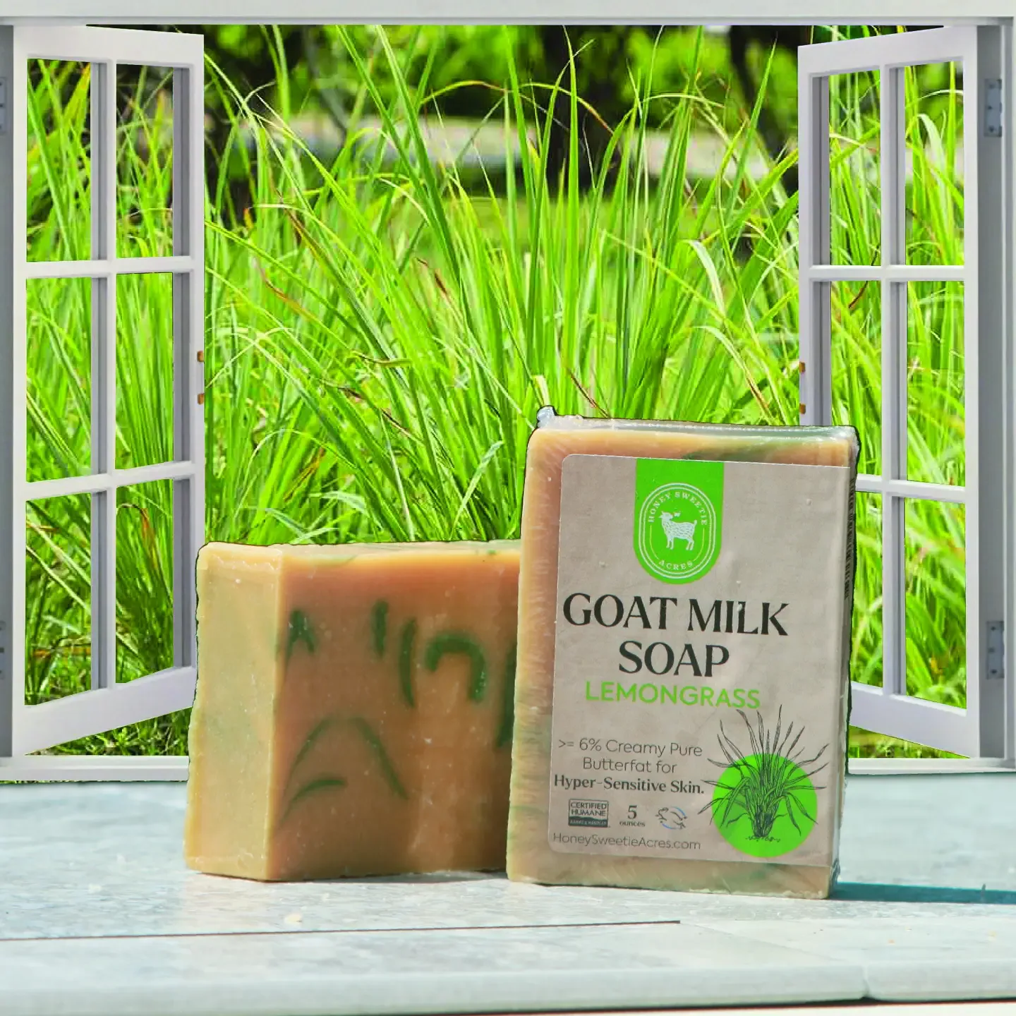 Lemongrass — handcrafted goat milk skin care from The Hudstead in Great Falls, SC