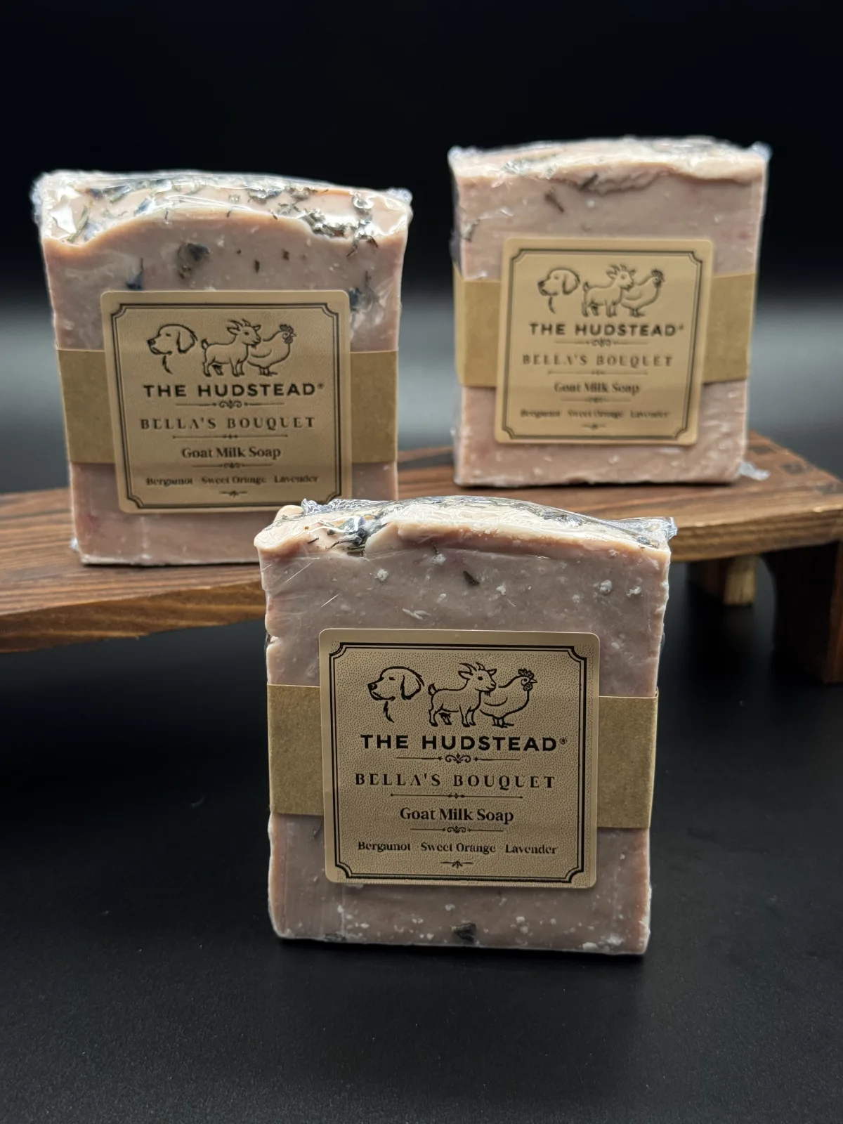 Bellas Bouquet Soap, Sisal Bag and Dish — handcrafted goat milk skin care from The Hudstead in Great Falls, SC