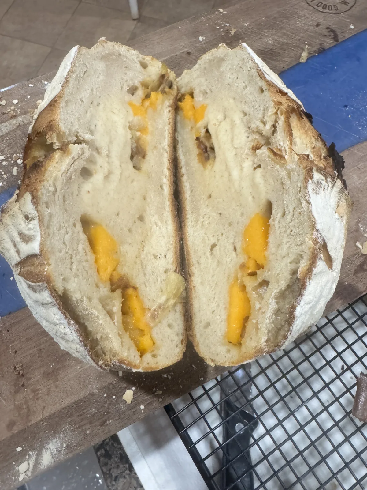 Cheddar & Caramilized Onion Sourdough Bread - Loaf