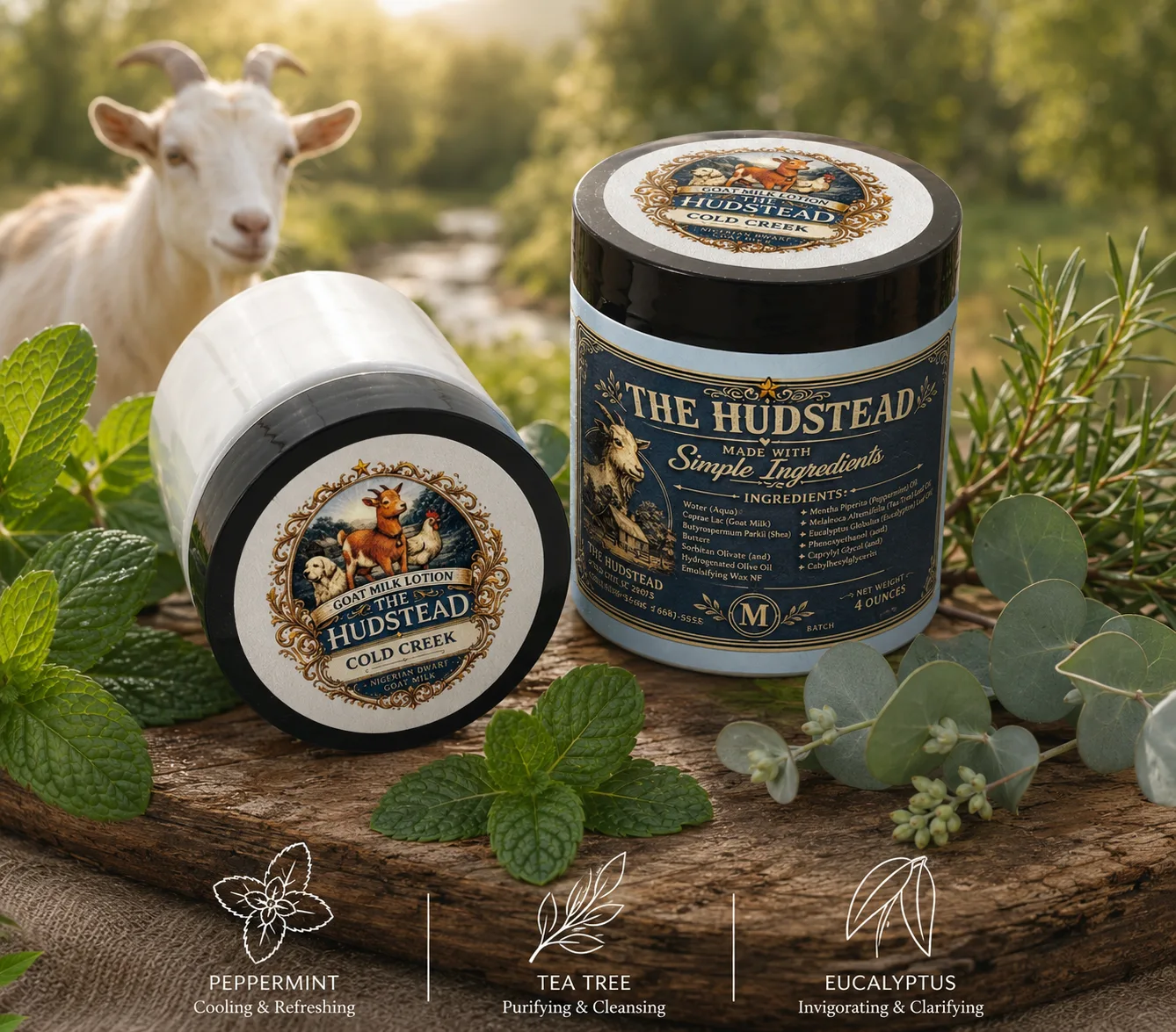 Goat Milk + Argan Body Lotion — Recovery Creek Lotion (CBD muscle-recovery rub)
