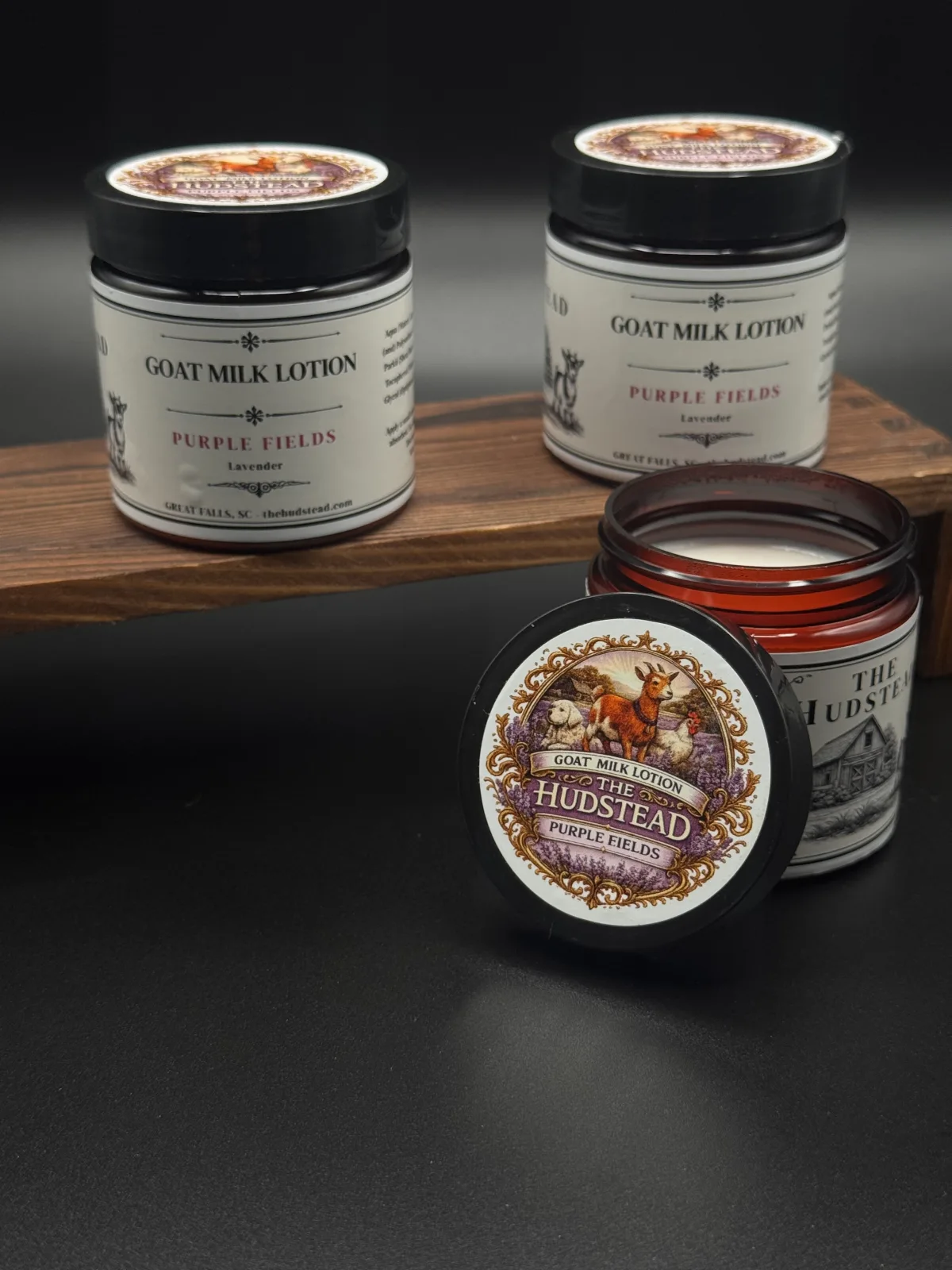 Purple Fields — handcrafted goat milk skin care from The Hudstead in Great Falls, SC